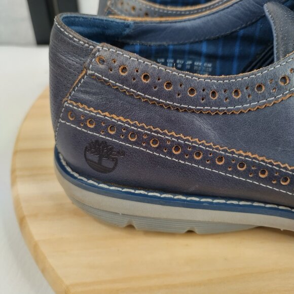 Timberland Earthkeepers Sensorflex Technology Oxford Wing Tip Blue Men US 7 - Picture 10 of 13